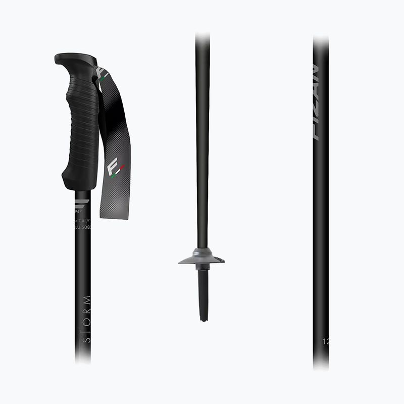 Skistöcke Fizan Storm black/grey 2