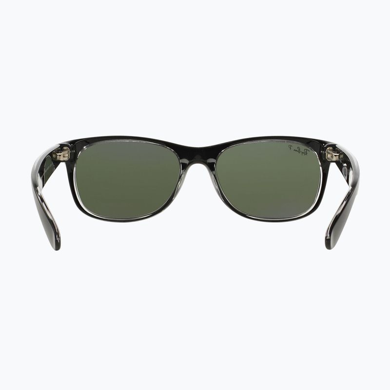 Sonnenbrille Ray-Ban New Wayfarer Classic matte black transparent/green g-15 5