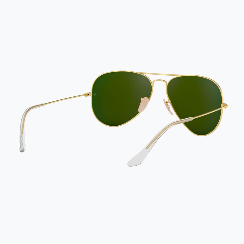 Sonnenbrille Ray-Ban Aviator Classic matt gold/blue polarized 6