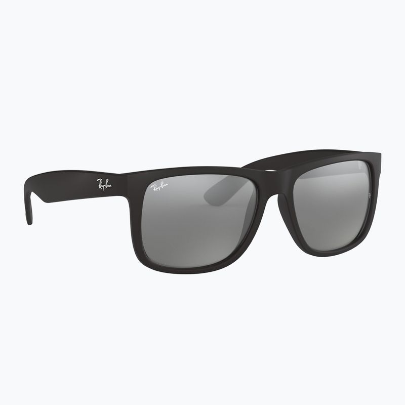 Sonnenbrille Ray-Ban Justin Classic matt black/silver grey mirror