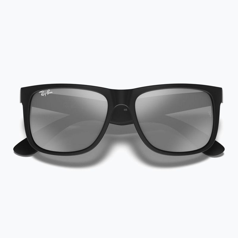 Sonnenbrille Ray-Ban Justin Classic matt black/silver grey mirror 3