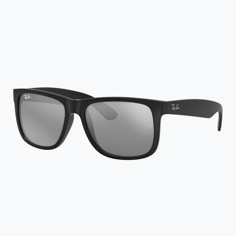 Sonnenbrille Ray-Ban Justin Classic matt black/silver grey mirror 4
