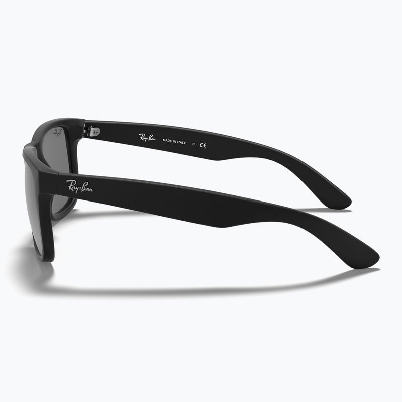 Sonnenbrille Ray-Ban Justin Classic matt black/silver grey mirror 7