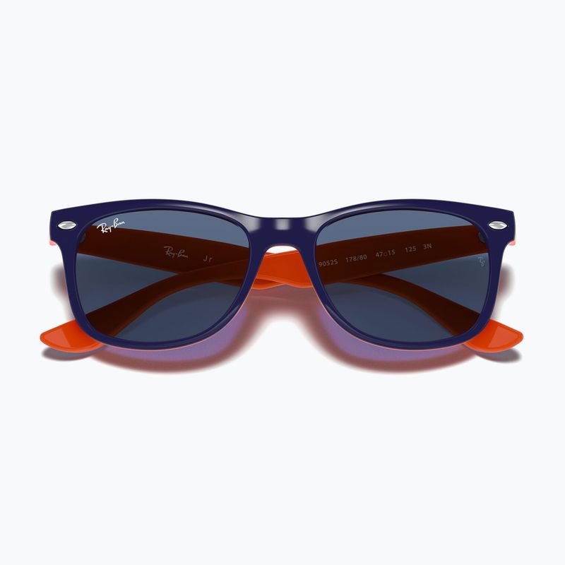 Kinder-Sonnenbrille Ray-Ban New Wayfarer matte black/blue 3