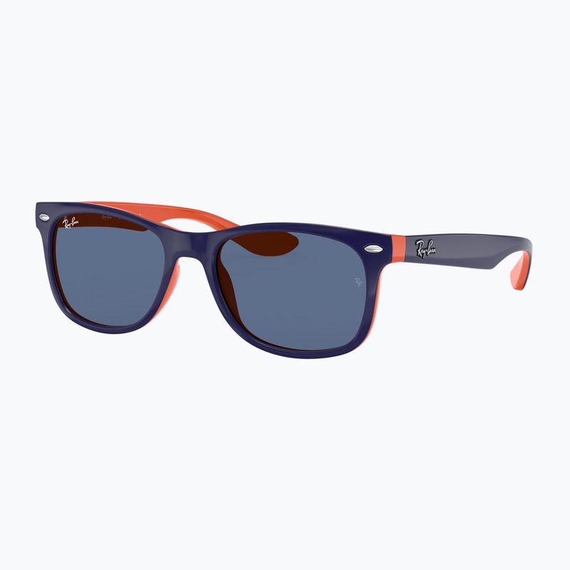 Kinder-Sonnenbrille Ray-Ban New Wayfarer matte black/blue 4