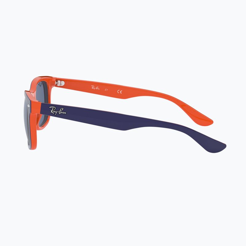Kinder-Sonnenbrille Ray-Ban New Wayfarer matte black/blue 7