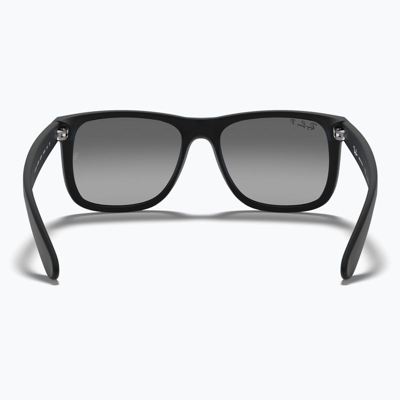 Sonnenbrille Ray-Ban Justin Classic matt black gum/dark grey 5