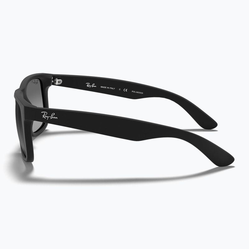 Sonnenbrille Ray-Ban Justin Classic matt black gum/dark grey 7