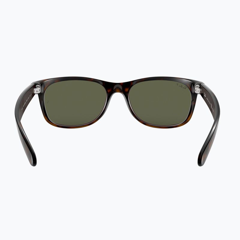Sonnenbrille Ray-Ban New Wayfarer Classic tortoise/green g-15 polarized 5