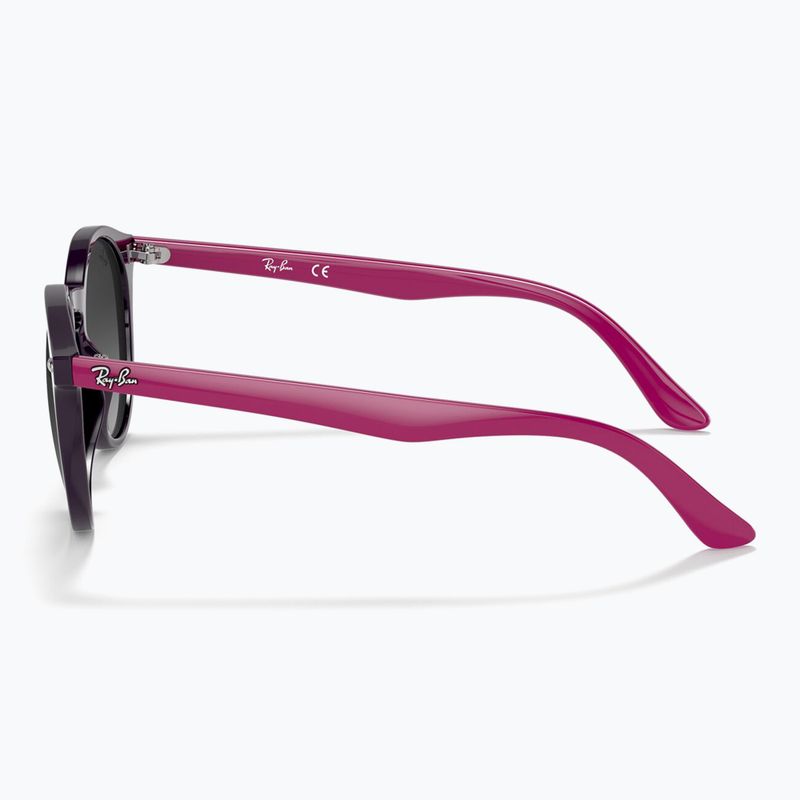 Kinder-Sonnenbrille Ray-Ban RB9064S polished violet/grey gradient 7