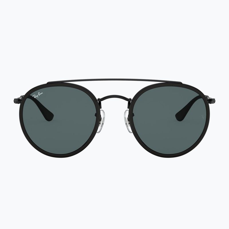 Sonnenbrille Ray-Ban Round Double Bridge black/blue/grey 2