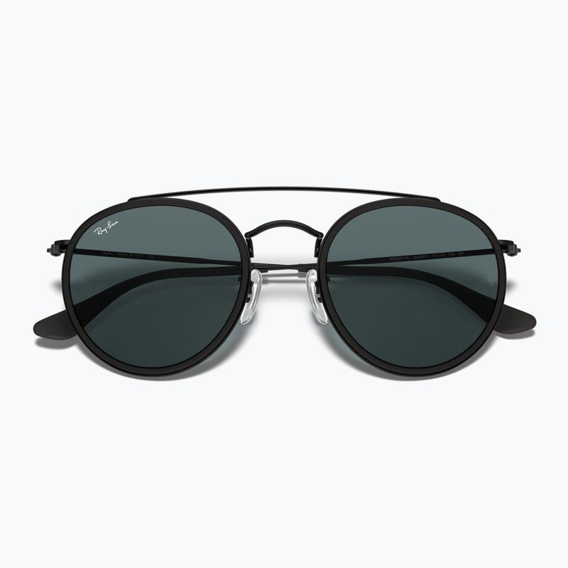 Sonnenbrille Ray-Ban Round Double Bridge black/blue/grey 3