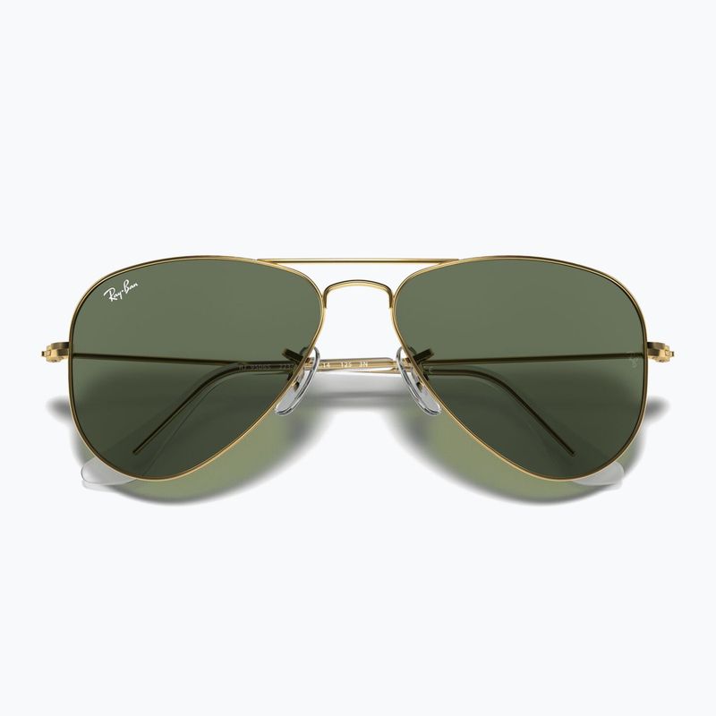 Kinder-Sonnenbrille Ray-Ban Aviator arista gold/dark green 3