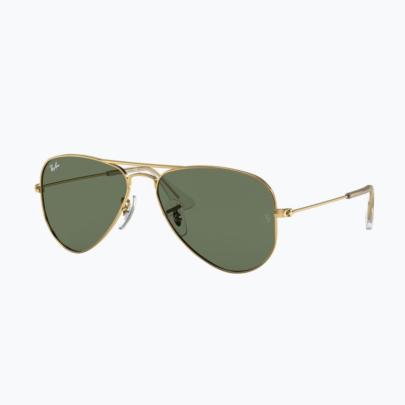 Kinder-Sonnenbrille Ray-Ban Aviator arista gold/dark green 4