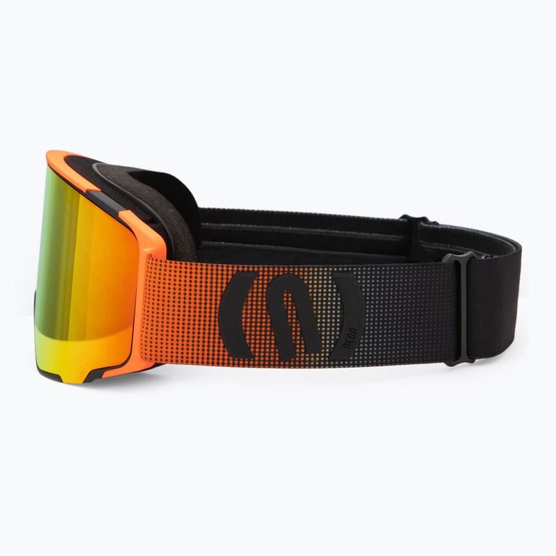 Skibrille Neon Ice black/orange/mirror red/amber 5