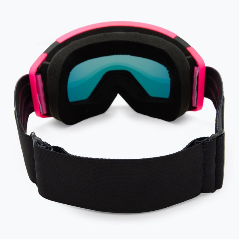 Skibrille Neon Ice black/pink/mirror red/amber 4