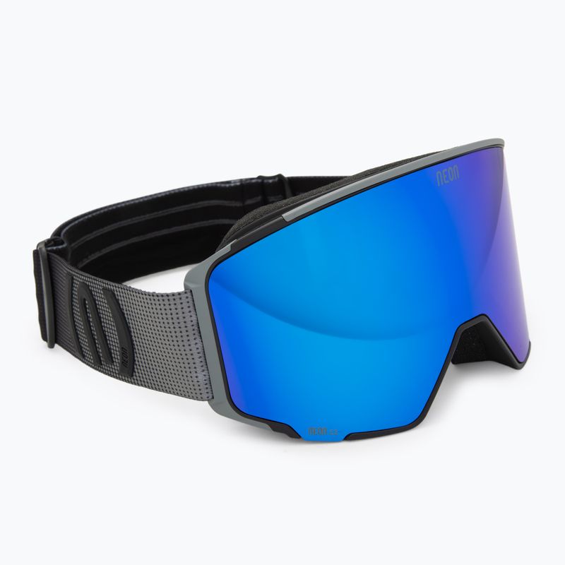 Skibrille Neon Ice black/anthracite/mirror blue/amber 2