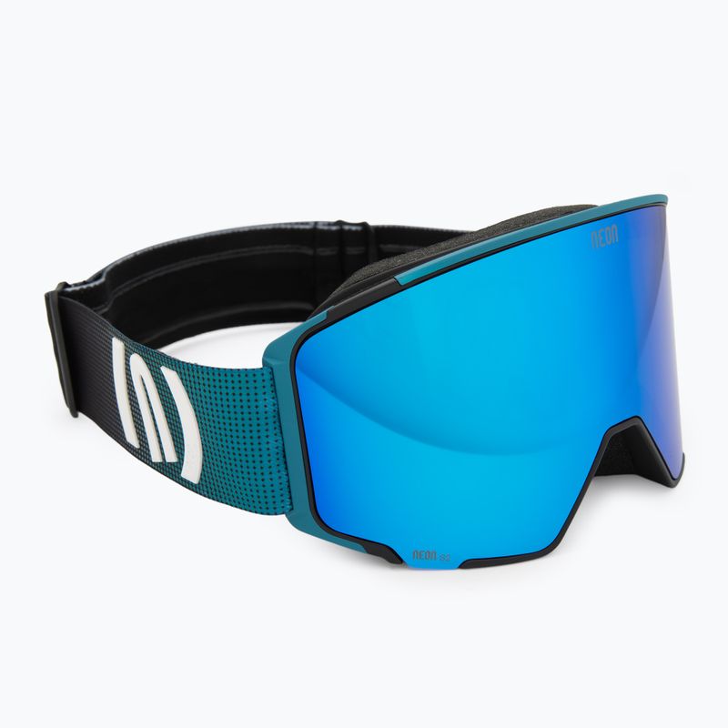 Skibrille Neon Ice black/petroleum/mirror blue/amber 2