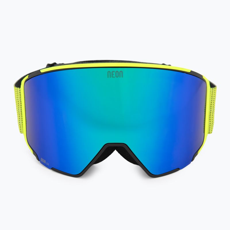 Skibrille Neon Ice black/yellow/mirror green/amber 3