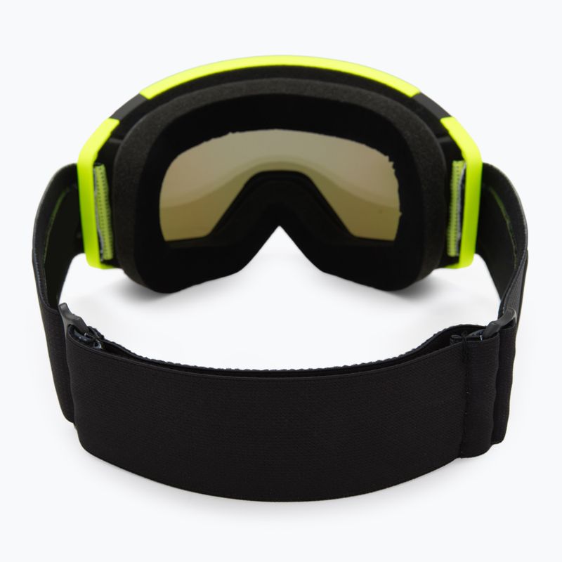 Skibrille Neon Ice black/yellow/mirror green/amber 4
