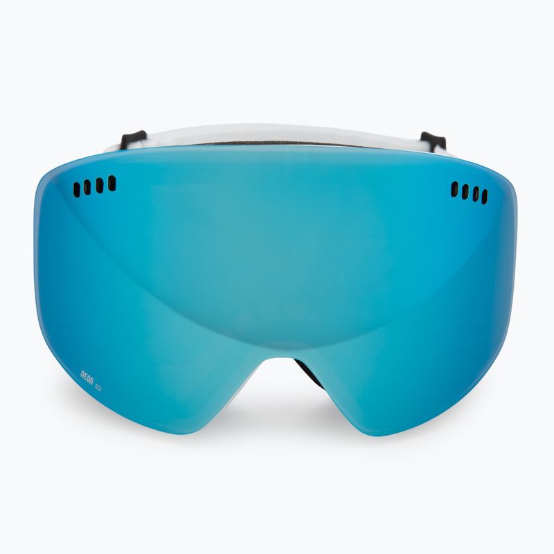 Skibrille Neon Light white/white/mirror steel 2