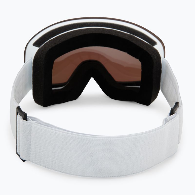 Skibrille Neon Light white/white/mirror steel 3