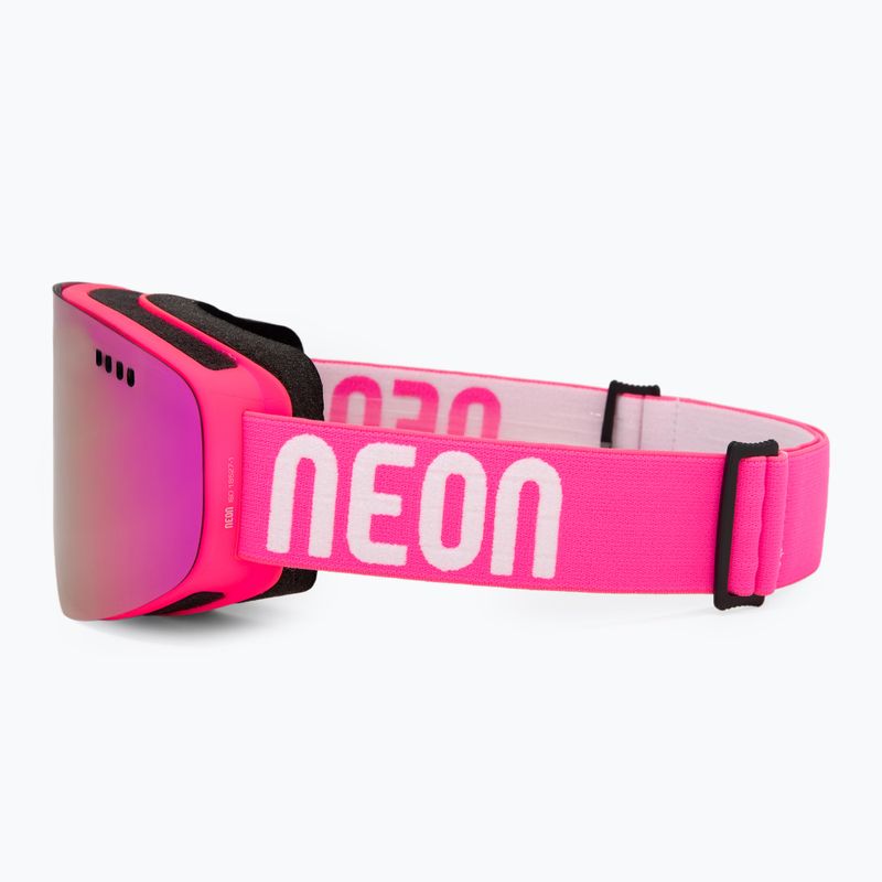 Skibrille Neon Light pink/mirror violet 4