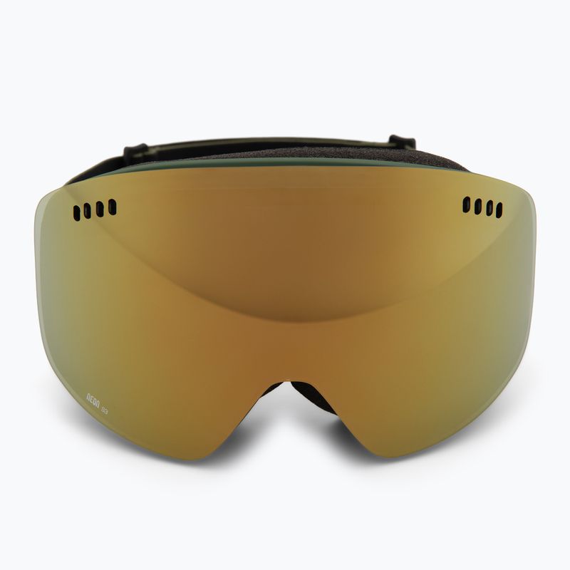 Skibrille Neon Light army green/mirror bronze 2