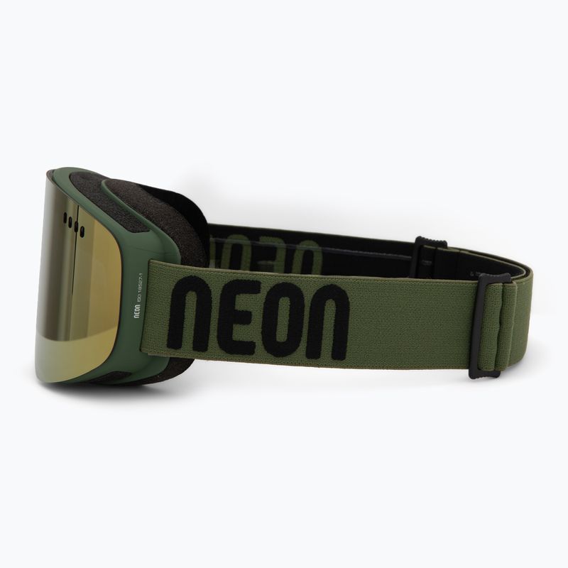 Skibrille Neon Light army green/mirror bronze 4