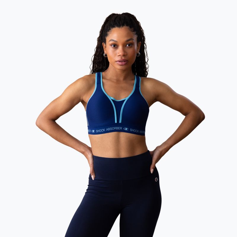 Sport-BH Shock Absorber Ultimate Run Bra Padded athletic navy 3