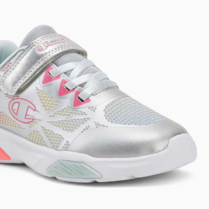 Kinderschuhe Champion Wave Tri G PS Low Cut silver/blue burgundy/imperial light blue 7