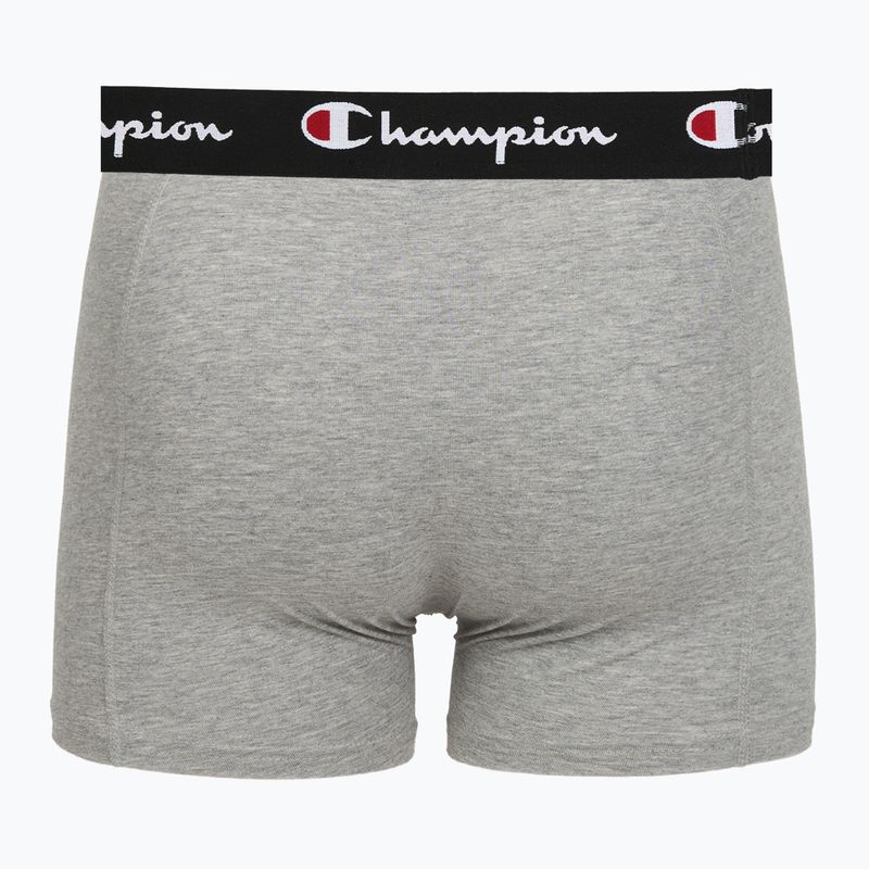 Herrenboxershorts Champion Trunk Knit oxford grey melange/oxford grey melange/black 6
