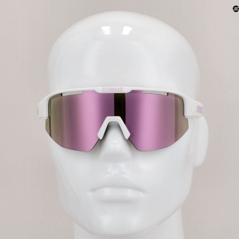 Bliz Matrix S3 matt weiß lila Logo / braun rosa multi 52304-04 Fahrradbrille 7