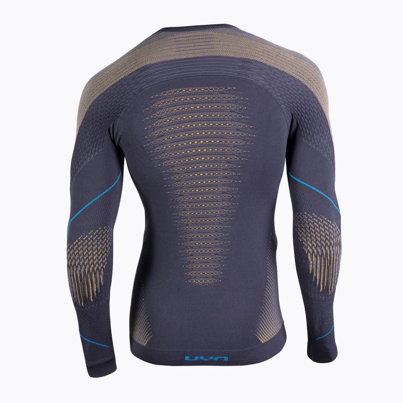 Herren Thermoaktivshirt UYN Evolutyon UW Shirt charcoal/gold/atlantic 2