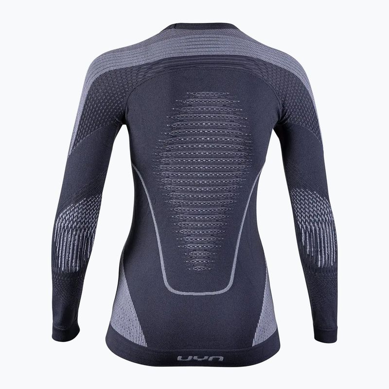 Damen Thermoaktivshirt UYN Evolutyon UW Shirt charcoal/white/light green 2