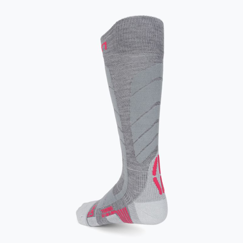 Skisocken für Frauen UYN Ski Touring silver/fuchsia 2