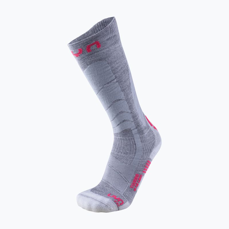 Skisocken für Frauen UYN Ski Touring silver/fuchsia
