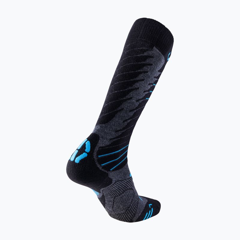 Skisocken für Männer UYN Ski Comfort Fit medium grey/melange/azure 7