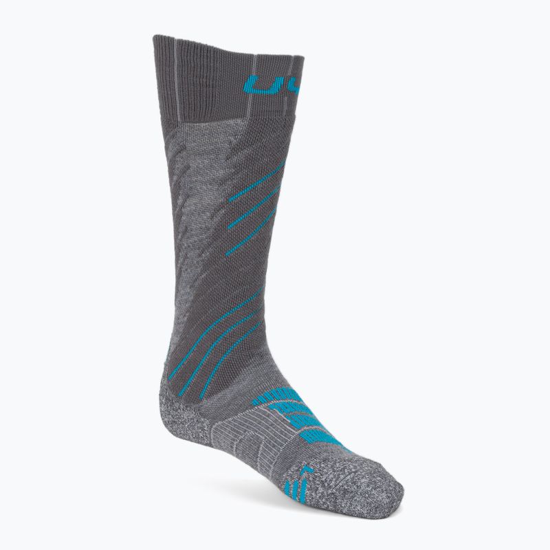 Skisocken für Frauen UYN Ski Comfort Fit grey/turquoise
