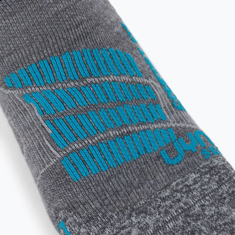 Skisocken für Frauen UYN Ski Comfort Fit grey/turquoise 3