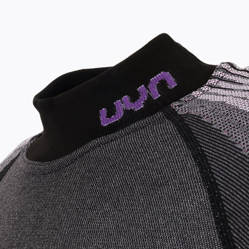 Thermo-Sweatshirt für Damen UYN Evolutyon UW Shirt Turtle Neck anthracite melange/raspberry/purple 4