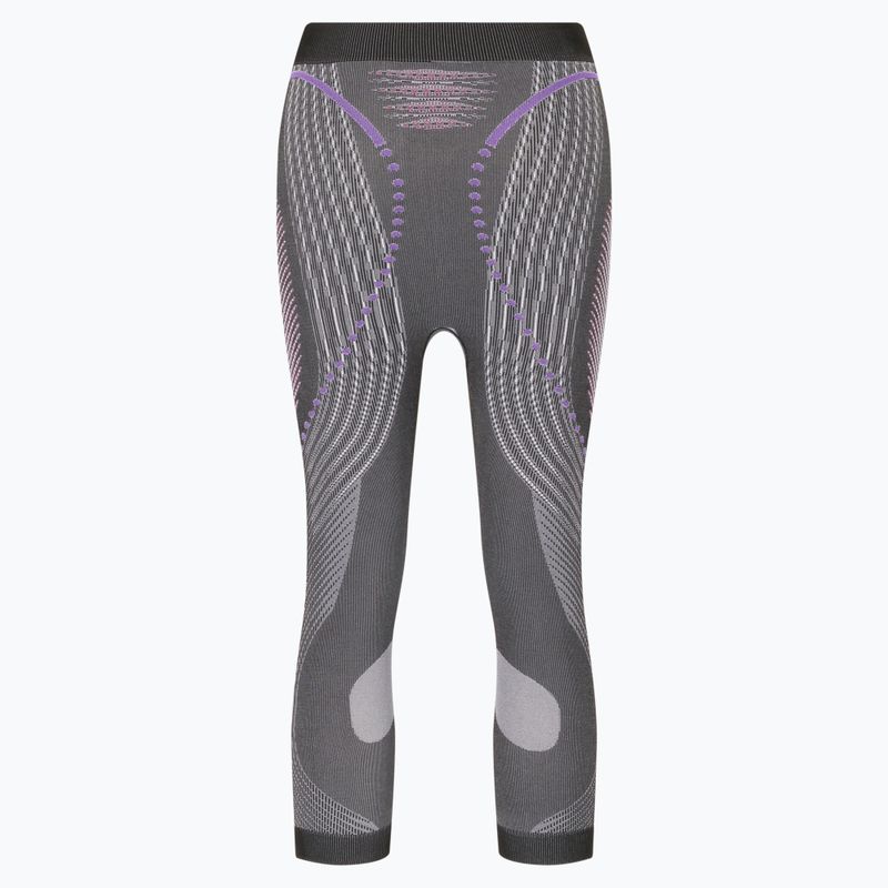 Thermoaktive Hose für Frauen UYN Evolutyon UW Medium anthracite melange/raspberry/purple 2
