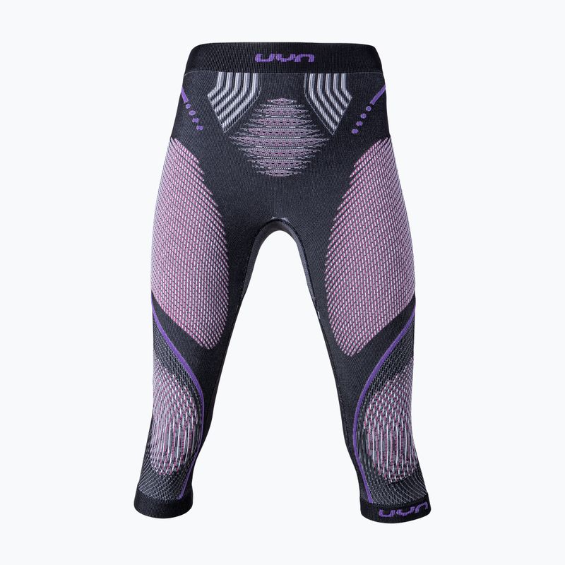 Thermoaktive Hose für Frauen UYN Evolutyon UW Medium anthracite melange/raspberry/purple 5