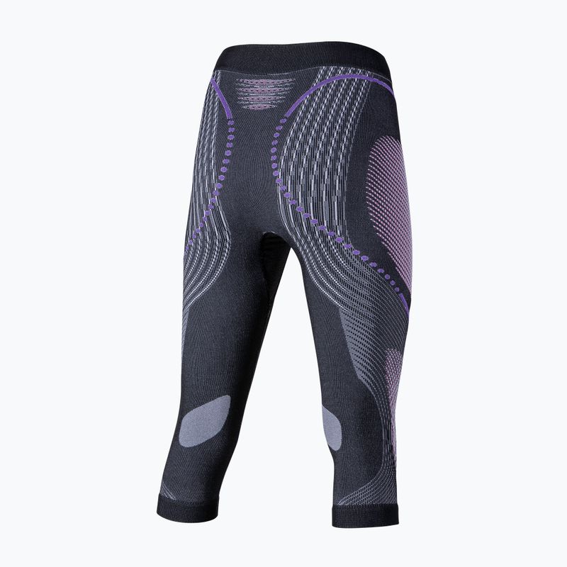 Thermoaktive Hose für Frauen UYN Evolutyon UW Medium anthracite melange/raspberry/purple 6
