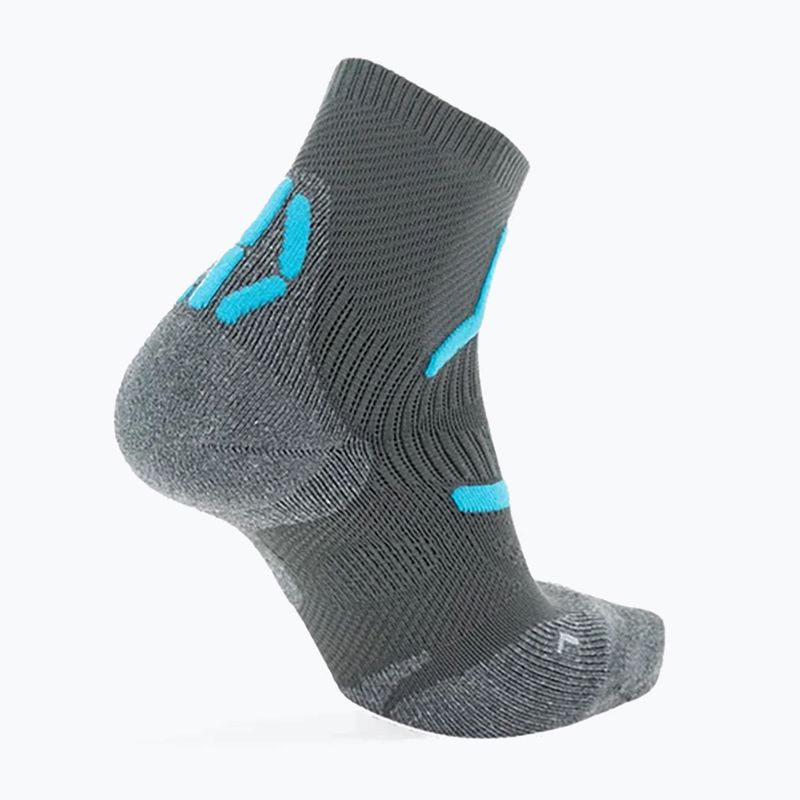 Damensocken Uyn Trekking 2IN Low Cut anthracite/turquoise 2