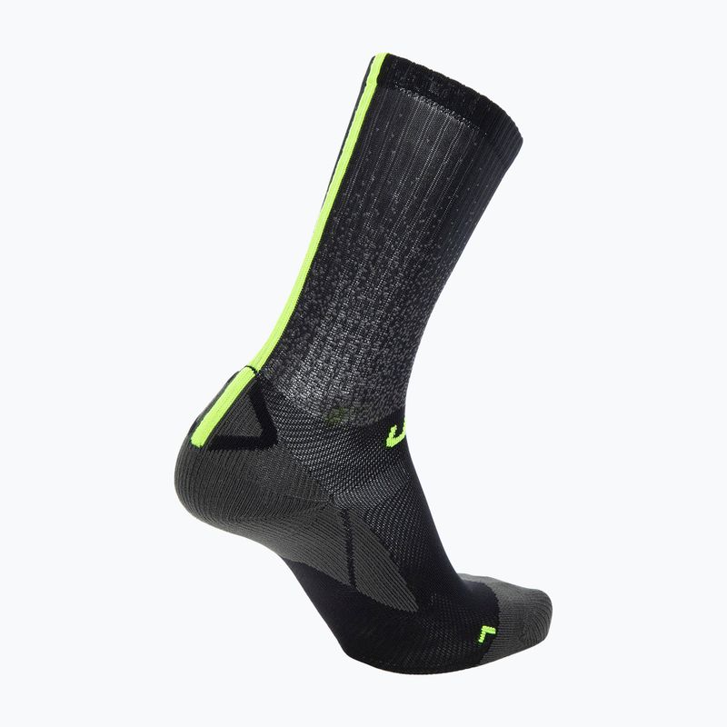 Radsocken für Männer UYN Aero black/lime 2