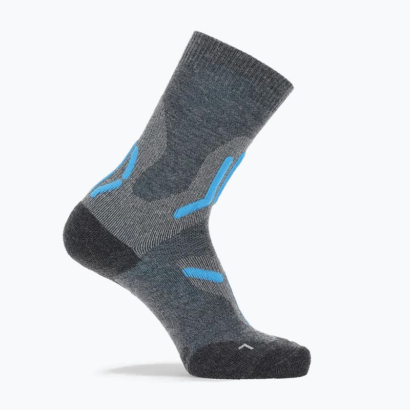 Damensocken Uyn Trekking 2IN Merino Mid mid grey/turquoise 2