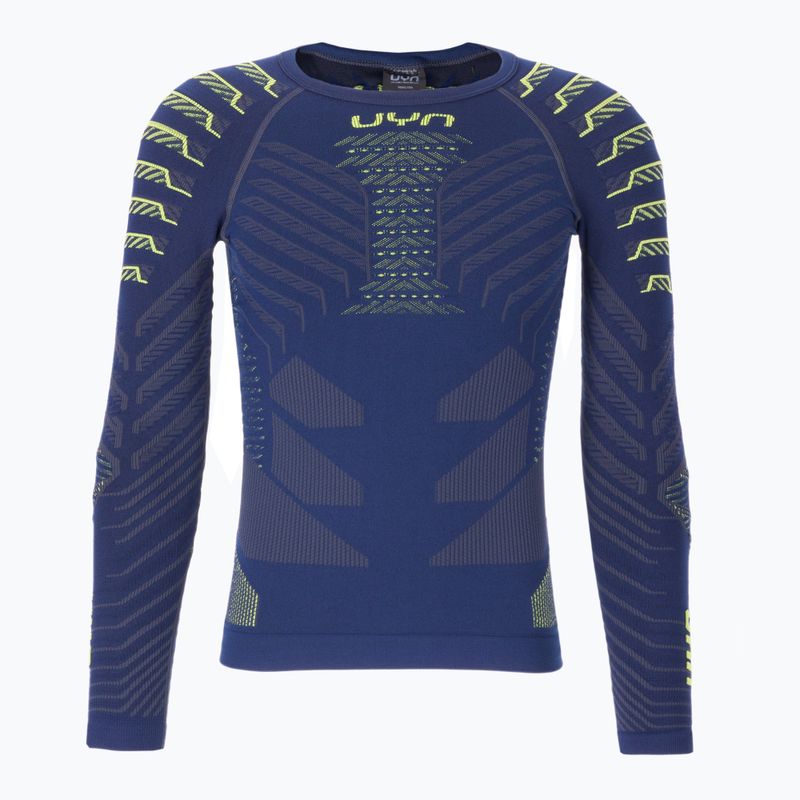 Thermo-Sweatshirt für Männer UYN Resilyon UW Shirt Round Neck dark blue/yellow