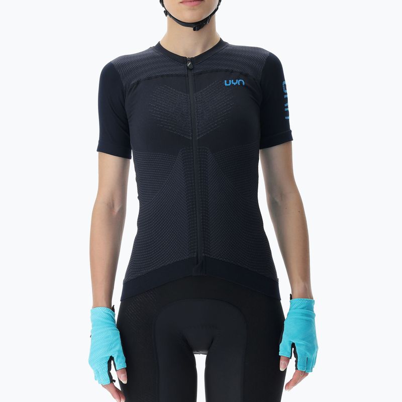 Fahrradtrikot für Frauen UYN Garda black/peacot