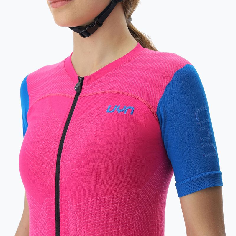 Fahrradtrikot für Frauen UYN Garda magenta/cyan 3